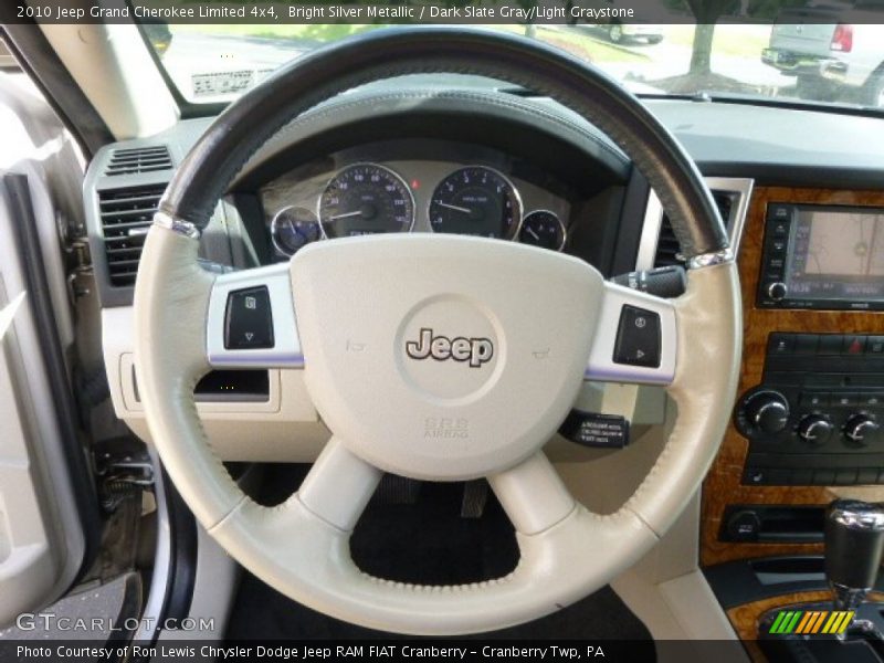 Bright Silver Metallic / Dark Slate Gray/Light Graystone 2010 Jeep Grand Cherokee Limited 4x4