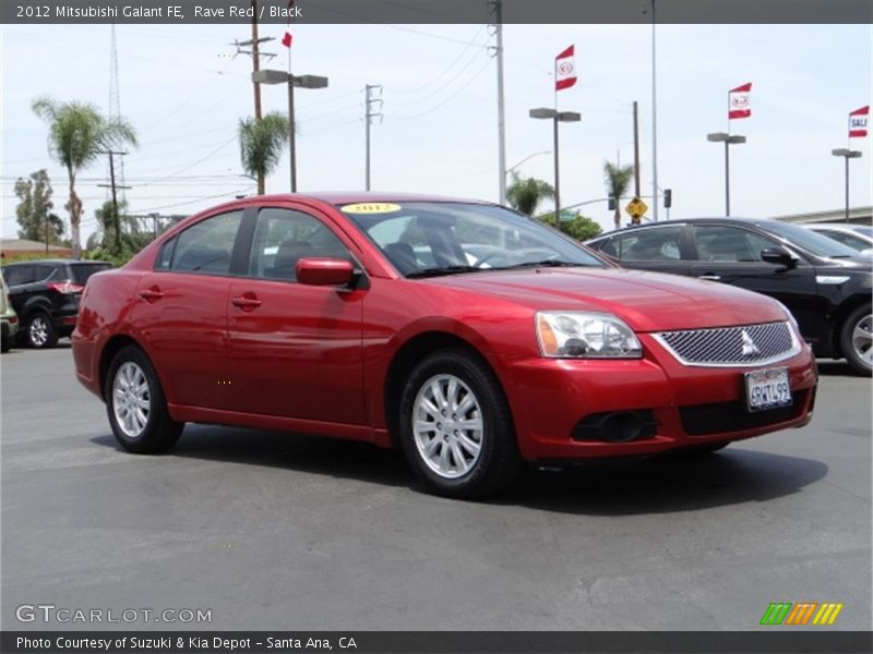 Rave Red / Black 2012 Mitsubishi Galant FE
