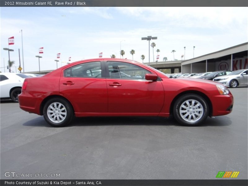 Rave Red / Black 2012 Mitsubishi Galant FE