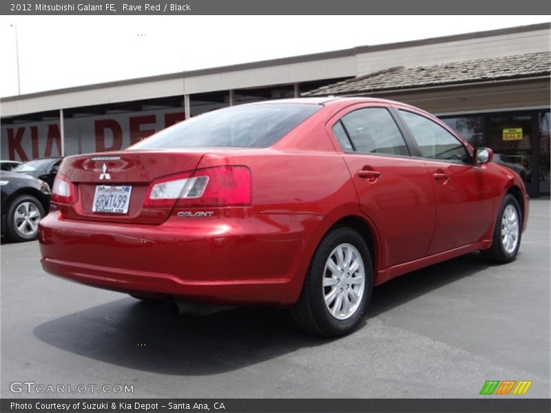 Rave Red / Black 2012 Mitsubishi Galant FE