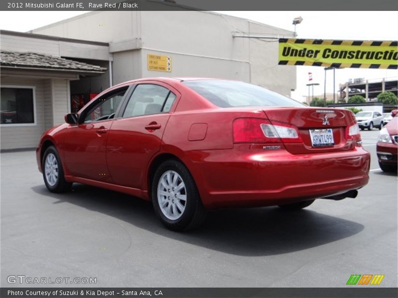 Rave Red / Black 2012 Mitsubishi Galant FE