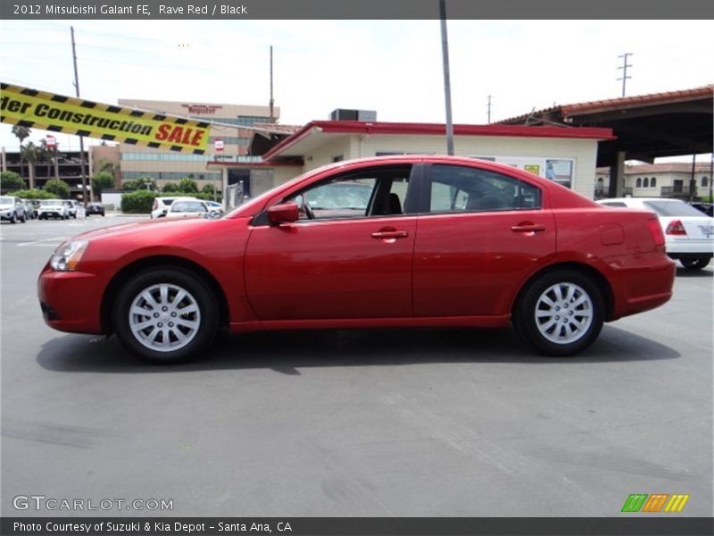 Rave Red / Black 2012 Mitsubishi Galant FE
