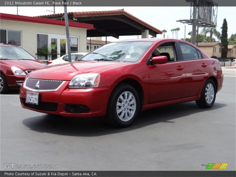 Rave Red / Black 2012 Mitsubishi Galant FE