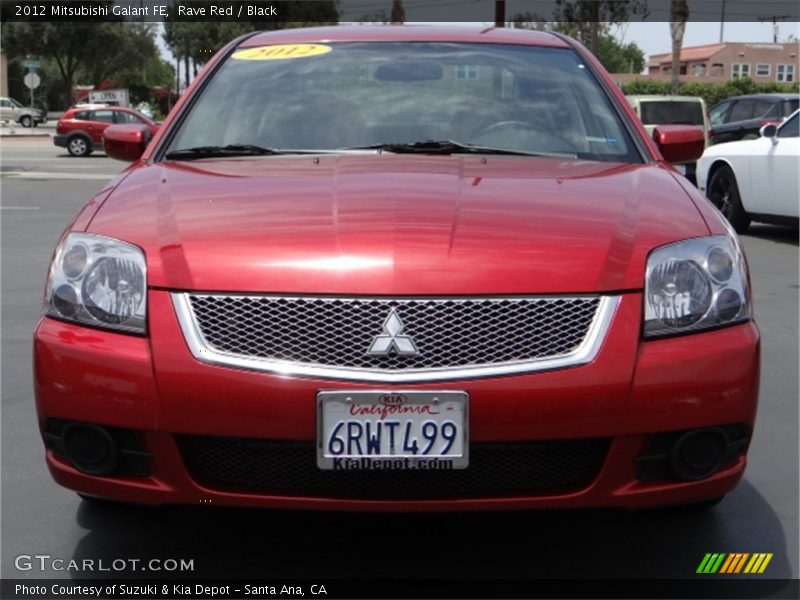Rave Red / Black 2012 Mitsubishi Galant FE