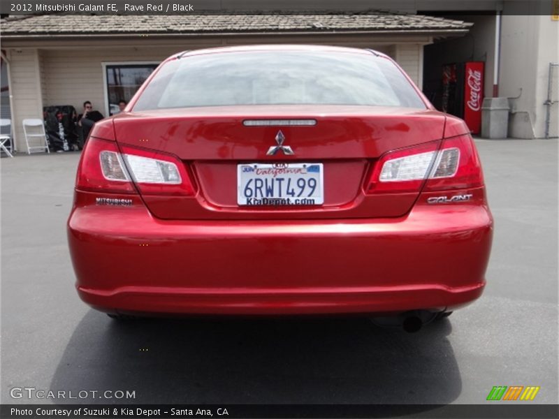 Rave Red / Black 2012 Mitsubishi Galant FE