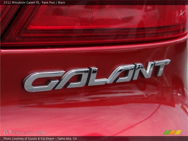Rave Red / Black 2012 Mitsubishi Galant FE