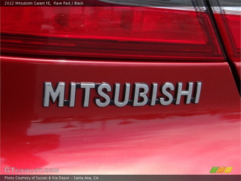 Rave Red / Black 2012 Mitsubishi Galant FE