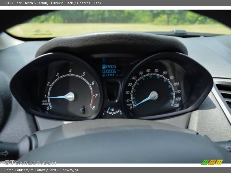 Tuxedo Black / Charcoal Black 2014 Ford Fiesta S Sedan