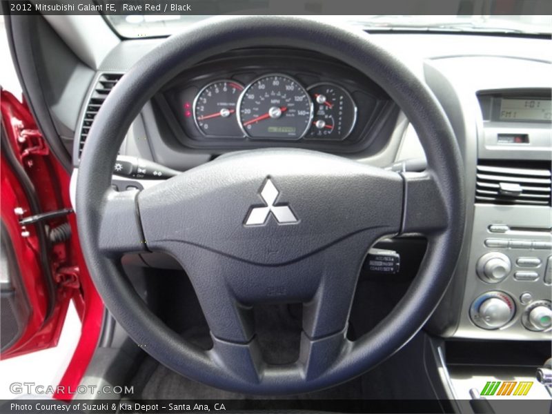 Rave Red / Black 2012 Mitsubishi Galant FE