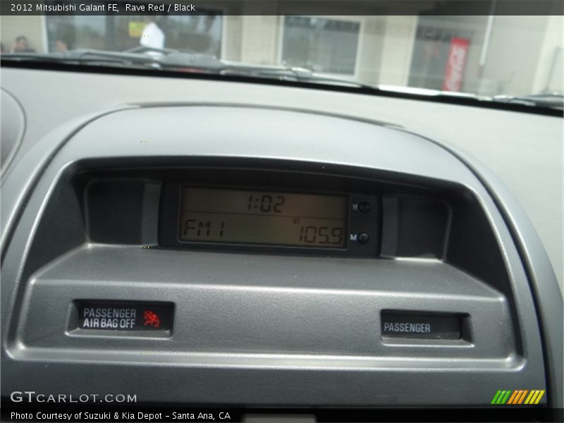 Rave Red / Black 2012 Mitsubishi Galant FE