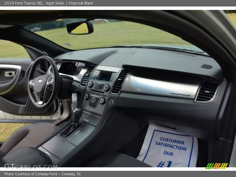 Ingot Silver / Charcoal Black 2014 Ford Taurus SEL