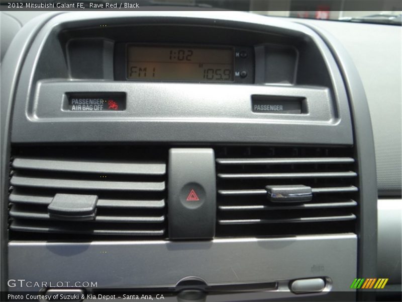 Rave Red / Black 2012 Mitsubishi Galant FE