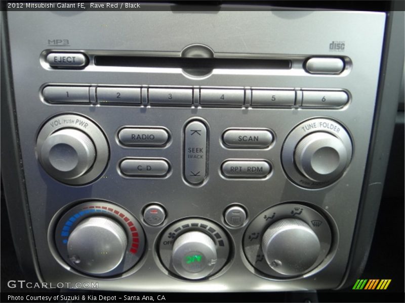 Rave Red / Black 2012 Mitsubishi Galant FE