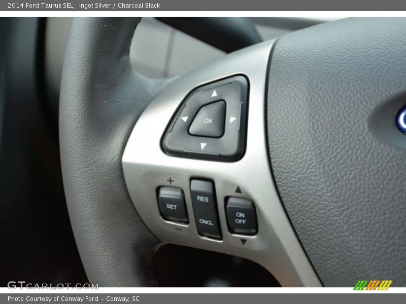 Ingot Silver / Charcoal Black 2014 Ford Taurus SEL