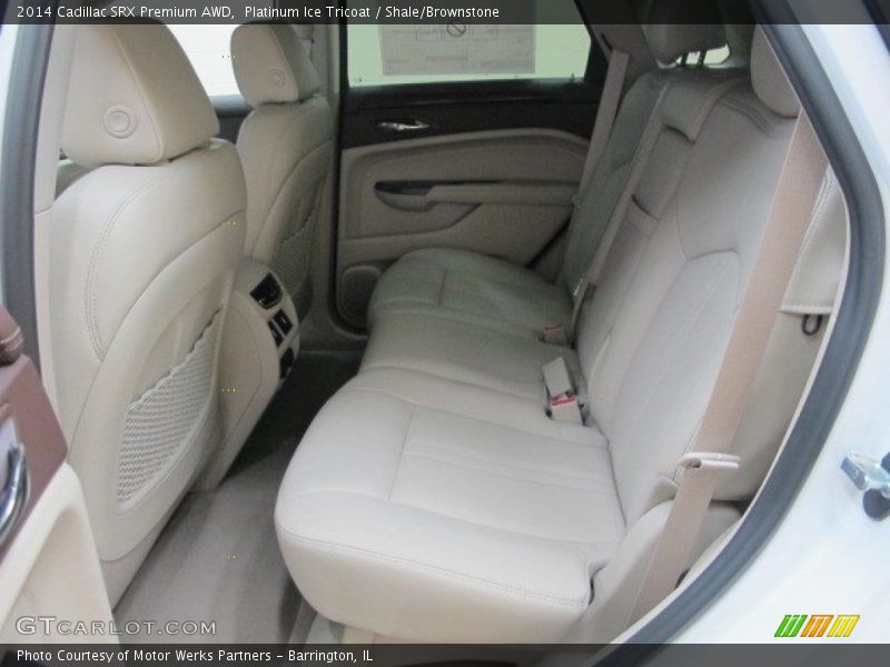 Platinum Ice Tricoat / Shale/Brownstone 2014 Cadillac SRX Premium AWD