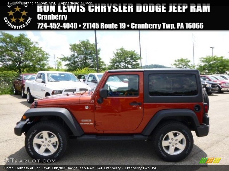 Copperhead / Black 2014 Jeep Wrangler Sport 4x4