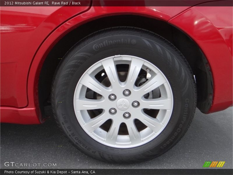 Rave Red / Black 2012 Mitsubishi Galant FE