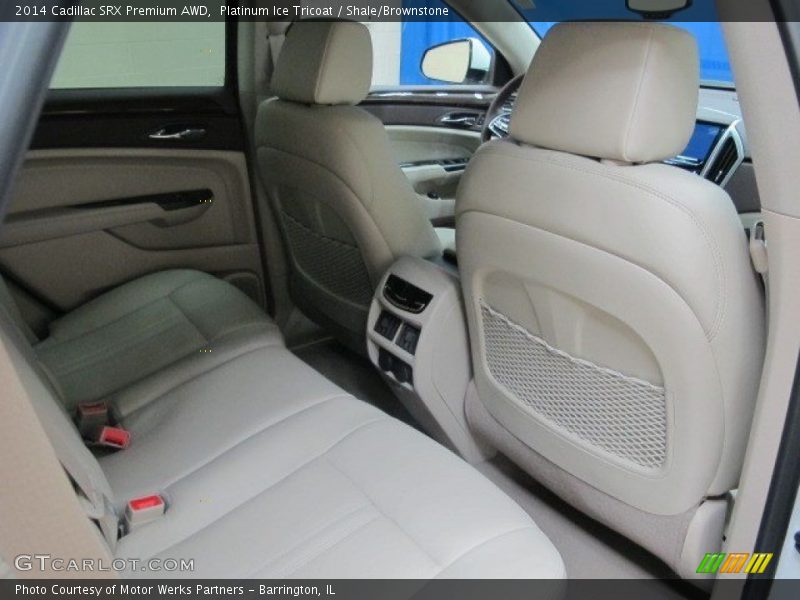 Platinum Ice Tricoat / Shale/Brownstone 2014 Cadillac SRX Premium AWD