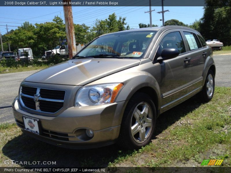 Light Khaki Metallic / Pastel Pebble Beige 2008 Dodge Caliber SXT