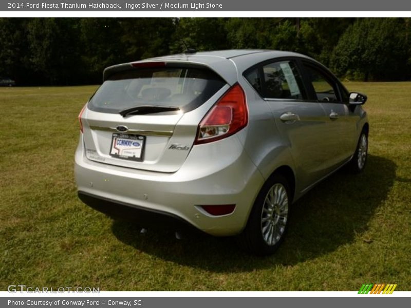 Ingot Silver / Medium Light Stone 2014 Ford Fiesta Titanium Hatchback