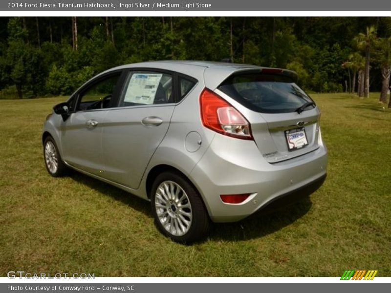 Ingot Silver / Medium Light Stone 2014 Ford Fiesta Titanium Hatchback