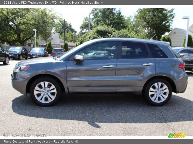 Polished Metal Metallic / Ebony 2011 Acura RDX Technology SH-AWD