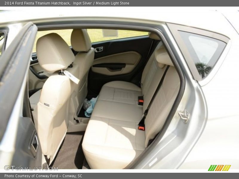 Ingot Silver / Medium Light Stone 2014 Ford Fiesta Titanium Hatchback