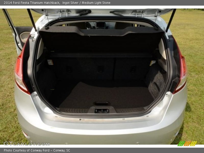 Ingot Silver / Medium Light Stone 2014 Ford Fiesta Titanium Hatchback