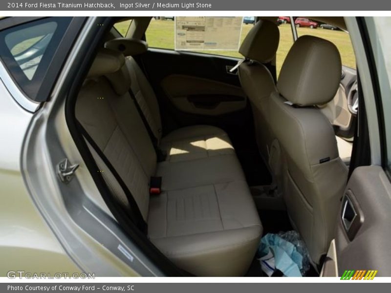 Ingot Silver / Medium Light Stone 2014 Ford Fiesta Titanium Hatchback