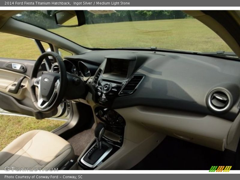 Ingot Silver / Medium Light Stone 2014 Ford Fiesta Titanium Hatchback