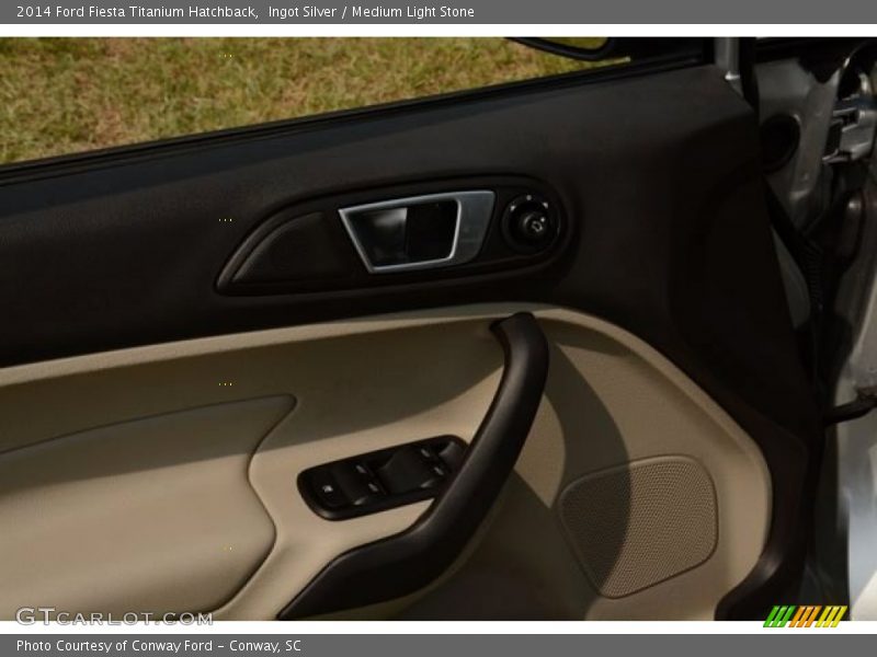 Ingot Silver / Medium Light Stone 2014 Ford Fiesta Titanium Hatchback