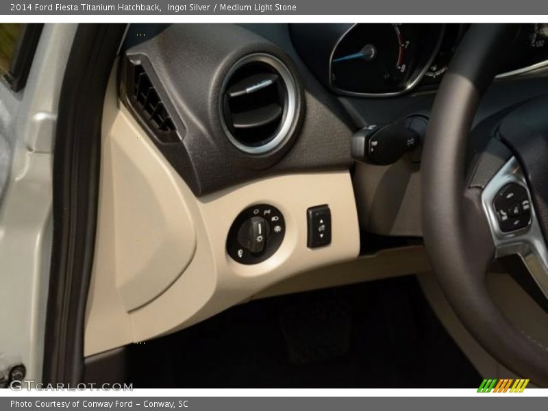 Ingot Silver / Medium Light Stone 2014 Ford Fiesta Titanium Hatchback