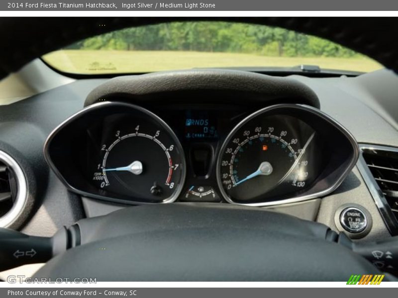 Ingot Silver / Medium Light Stone 2014 Ford Fiesta Titanium Hatchback