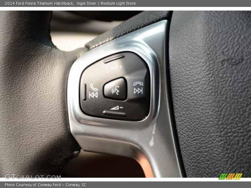 Ingot Silver / Medium Light Stone 2014 Ford Fiesta Titanium Hatchback