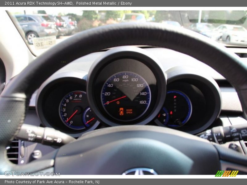 Polished Metal Metallic / Ebony 2011 Acura RDX Technology SH-AWD