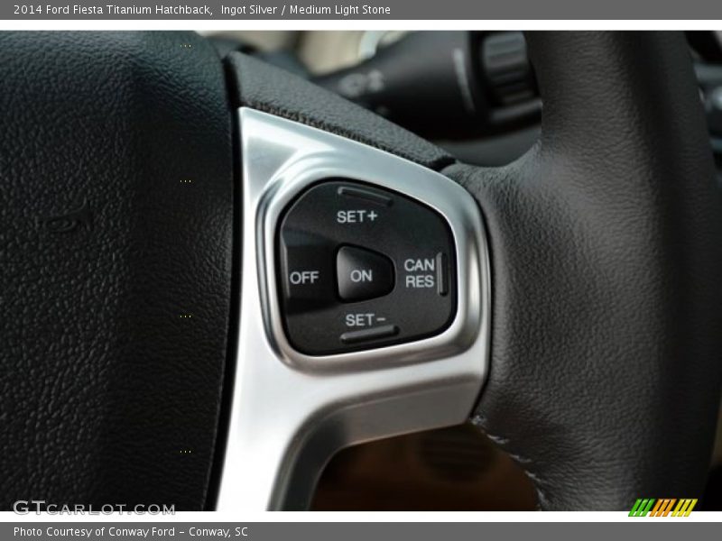 Ingot Silver / Medium Light Stone 2014 Ford Fiesta Titanium Hatchback