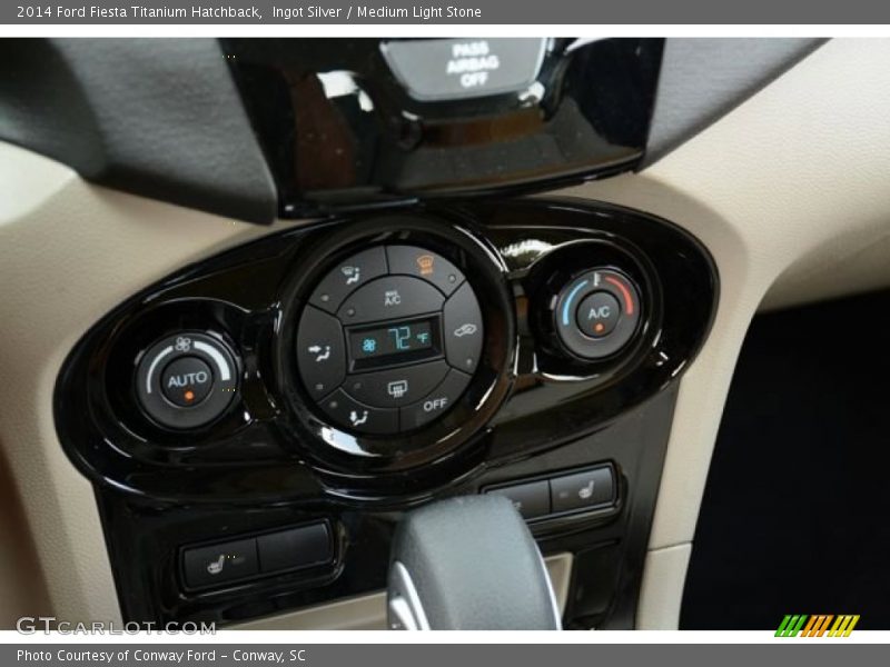 Ingot Silver / Medium Light Stone 2014 Ford Fiesta Titanium Hatchback