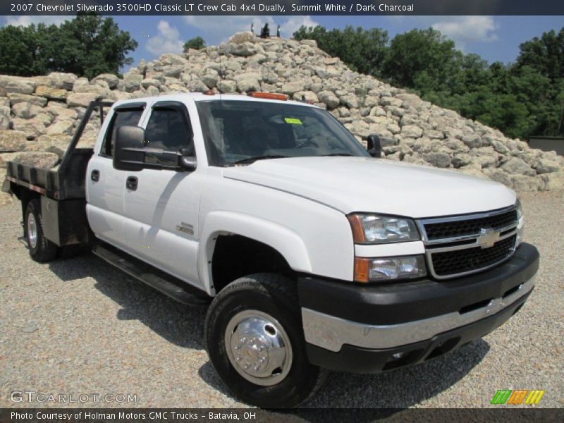 Summit White / Dark Charcoal 2007 Chevrolet Silverado 3500HD Classic LT Crew Cab 4x4 Dually