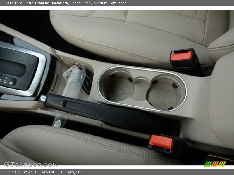 Ingot Silver / Medium Light Stone 2014 Ford Fiesta Titanium Hatchback