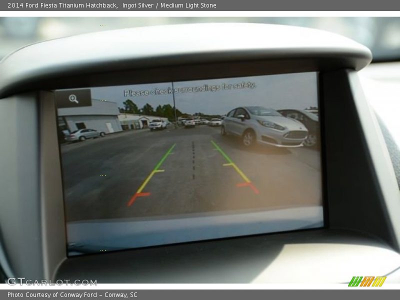 Ingot Silver / Medium Light Stone 2014 Ford Fiesta Titanium Hatchback