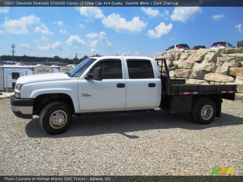 Summit White / Dark Charcoal 2007 Chevrolet Silverado 3500HD Classic LT Crew Cab 4x4 Dually