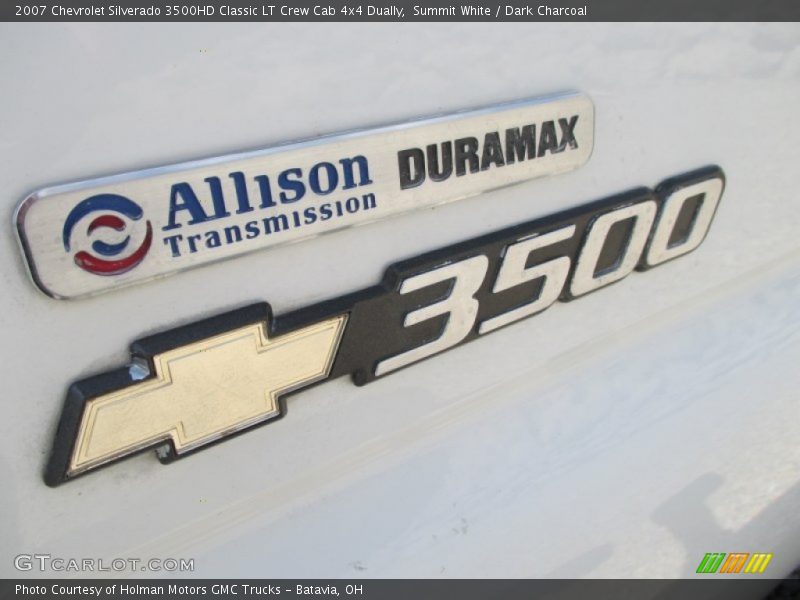 Summit White / Dark Charcoal 2007 Chevrolet Silverado 3500HD Classic LT Crew Cab 4x4 Dually