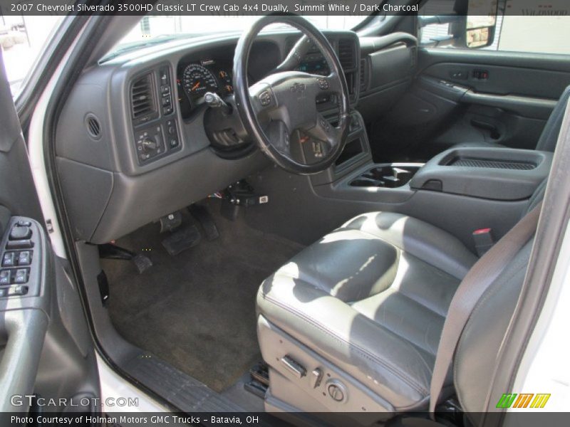 Summit White / Dark Charcoal 2007 Chevrolet Silverado 3500HD Classic LT Crew Cab 4x4 Dually