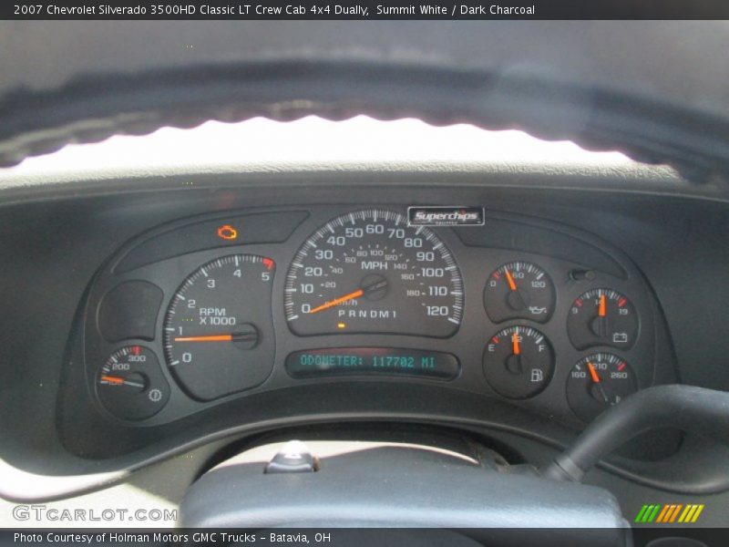 Summit White / Dark Charcoal 2007 Chevrolet Silverado 3500HD Classic LT Crew Cab 4x4 Dually