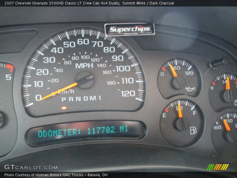 Summit White / Dark Charcoal 2007 Chevrolet Silverado 3500HD Classic LT Crew Cab 4x4 Dually