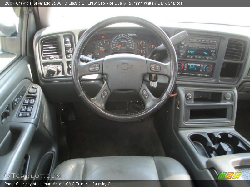 Summit White / Dark Charcoal 2007 Chevrolet Silverado 3500HD Classic LT Crew Cab 4x4 Dually