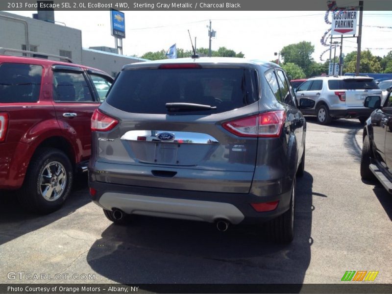 Sterling Gray Metallic / Charcoal Black 2013 Ford Escape SEL 2.0L EcoBoost 4WD