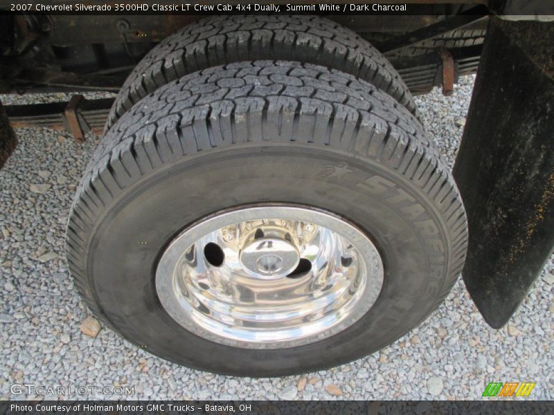 Summit White / Dark Charcoal 2007 Chevrolet Silverado 3500HD Classic LT Crew Cab 4x4 Dually