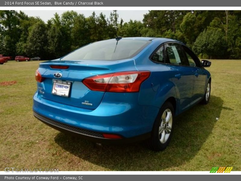 Blue Candy / Charcoal Black 2014 Ford Focus SE Sedan
