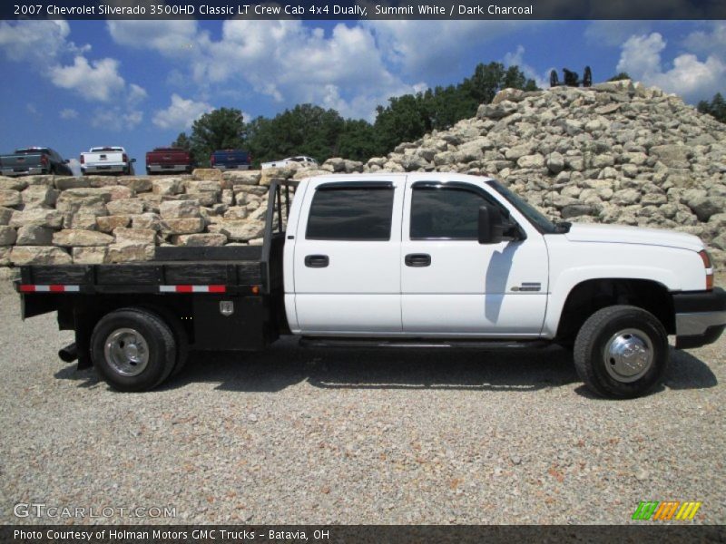 Summit White / Dark Charcoal 2007 Chevrolet Silverado 3500HD Classic LT Crew Cab 4x4 Dually